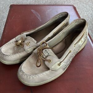 Sperry Top Siders Gold Scale Mermaid Slip On 12